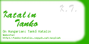katalin tanko business card